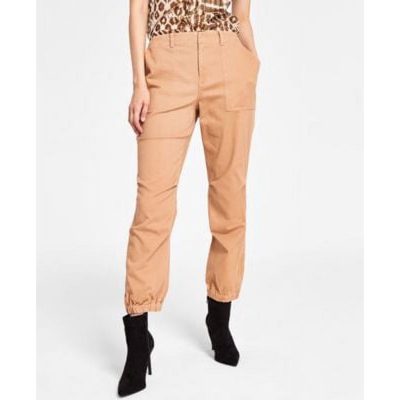 MSRP $80 Inc International Concepts Cropped Cargo Pants Brown Size 8