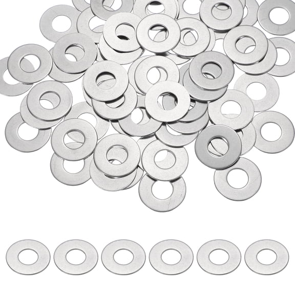 Uxcell M10 x 25mm Metal Screw Washers Set, 66Pcs 304 Stainless Steel Flat Washers