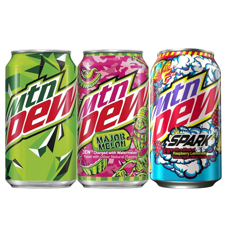 Walmart Exclusive Mountain Dew Spark Variety Pack, Raspberry