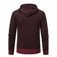 thumbnail image 3 of Mens Cardigan Sweaters Long Sleeve Funny Print Shirts Soft Comfy Loungewear Winter Clothes with Zipper, , Size L, 3 of 5