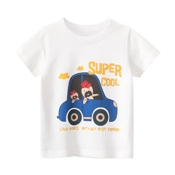 Toddler Boy Shirts 3T Toddler Boys T Shirt Short Sleeve Shirt Print Cotton Summer Tops Tees Sharks Graphic Boys' Tops, Tees & Shirts