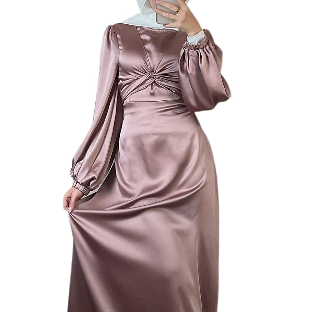 Ramadan Muslim Women Burqua Dress Islamic Long Maxi Party Dress Abaya 