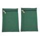 thumbnail image 3 of 2 piezas de bolsillo lateral cosido con cremallera, billetera pequeña, bolsa para teléfono, bolsa de seguridad para viajes Verde, 3 of 9