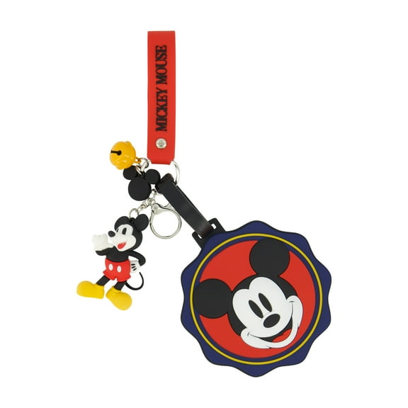 Disney Mickey Mouse 2-Piece Suitcase ID Tag and 3D Lanyard Set with Adjustable Straps, Multi, One Size
