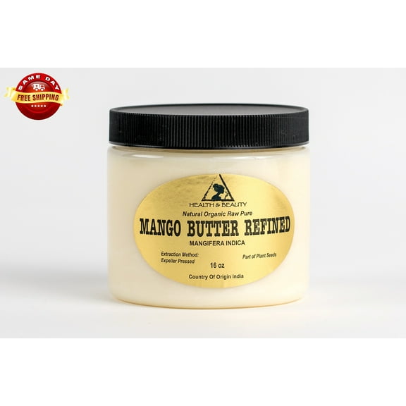 MANGO BUTTER ULTRA REFINED ORGANIC NATURAL RAW FRESH 100% PURE 16 OZ, 1 LB