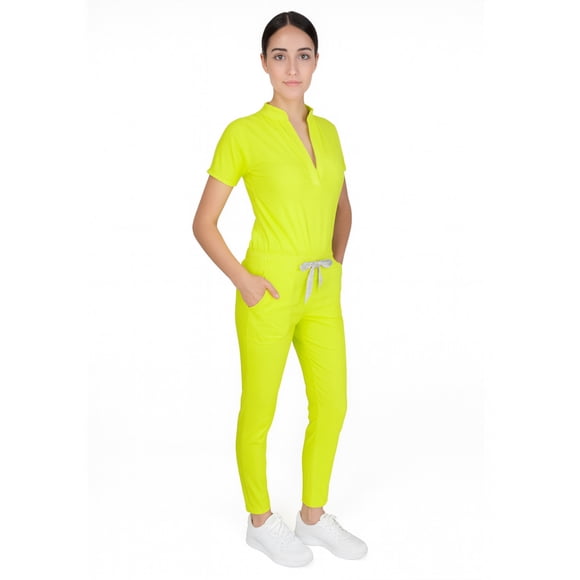 Scrubs Médicos Mujer | Uniformes para Doctoras y Enfermeras M15 VERDE MANZANA CH