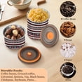 thumbnail image 6 of Boho Red Tribal Airtight Coffee Bean Canister 500 ml Food Storage Containers with Lids For Gournd, Tea, Sugar, Flour, Rice, Cereal, Candy Cookie Jar, 6 of 8