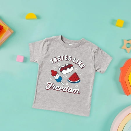 

nsendm Long Sleeve Undershirt for Girls Kid Independence Day T Shirt YASTES LIKE FREEDOM Humorous Cartoon Print T Girls Dance Shirt Grey 9-10 Years