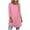 Womens Clothing Hot Pink, variant on Womens Long Length Tunic Tops, 3/4 Sleeve Shirts for Women Fall Fashion Loose Fit Striped Printed Crewneck T-Shirts
