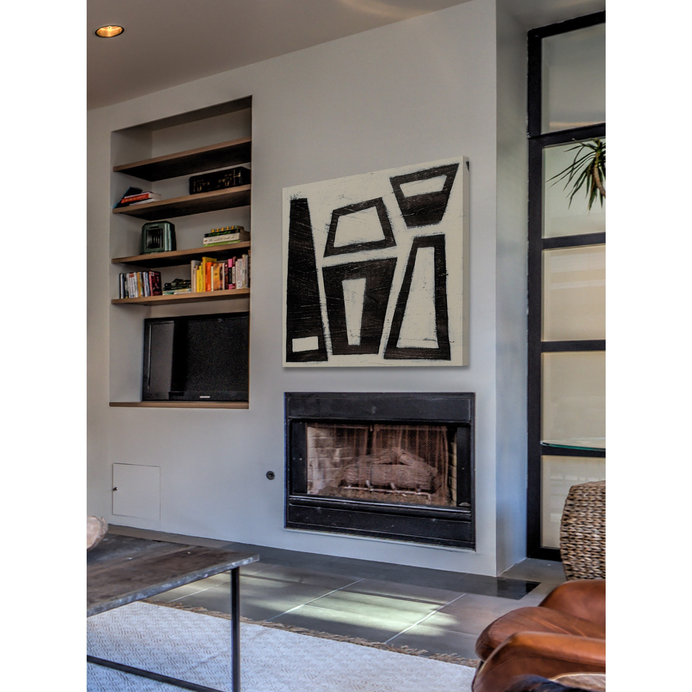Marmont Hill "Hieroglyph VII" Painting Print on Wrapped Canvas