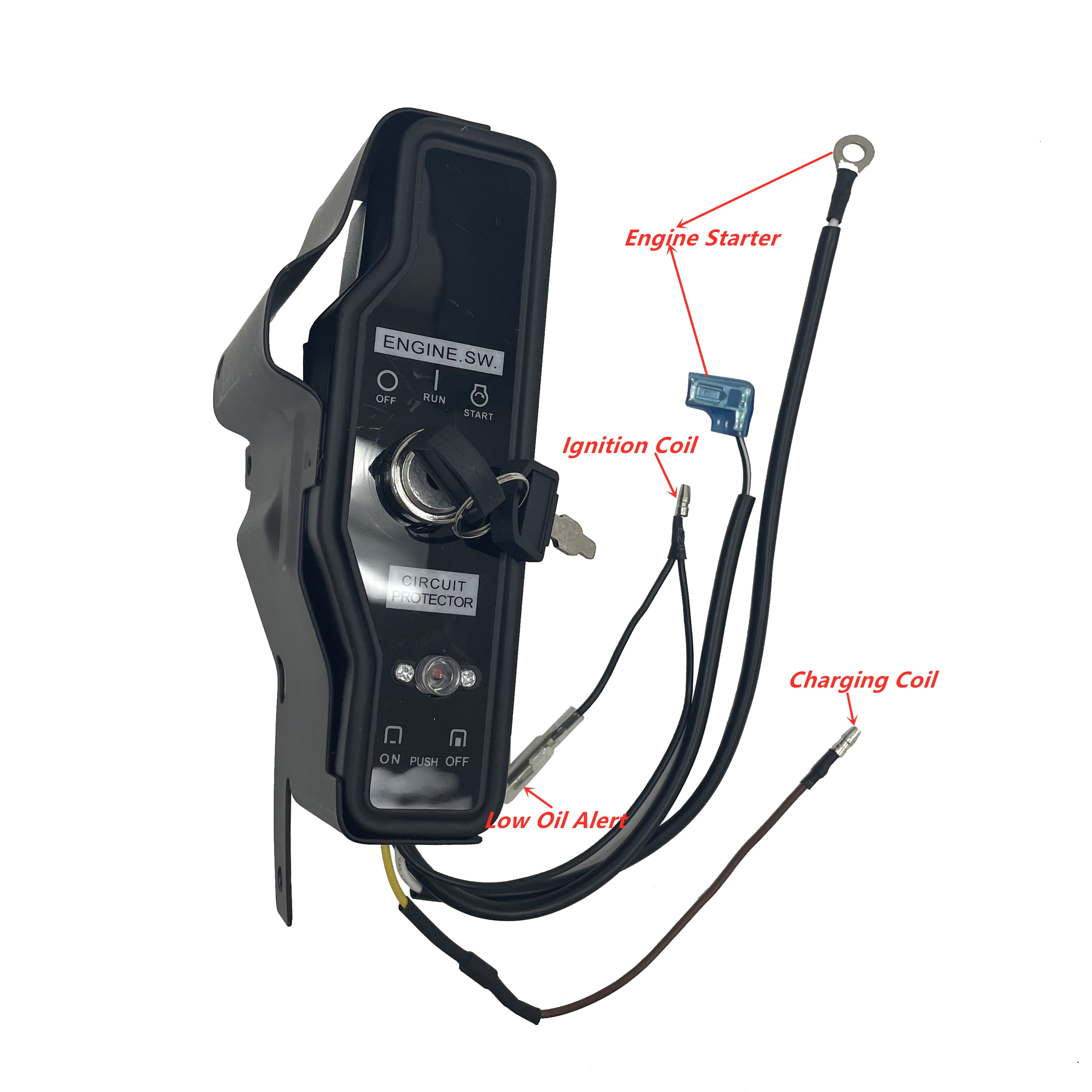 Ignition Switch Box for Harbor Predator 13HP 420cc 60340 60349 69736 Gas Engine