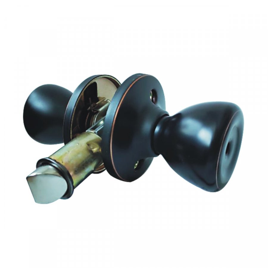 mobile home door knob lock/privacy model/Oil rubbed bronze finish. Door