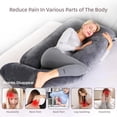 thumbnail image 3 of Full body pillow, suitable for sleep cooling, U-shaped pillow, with detachable and washable features, 3 of 7
