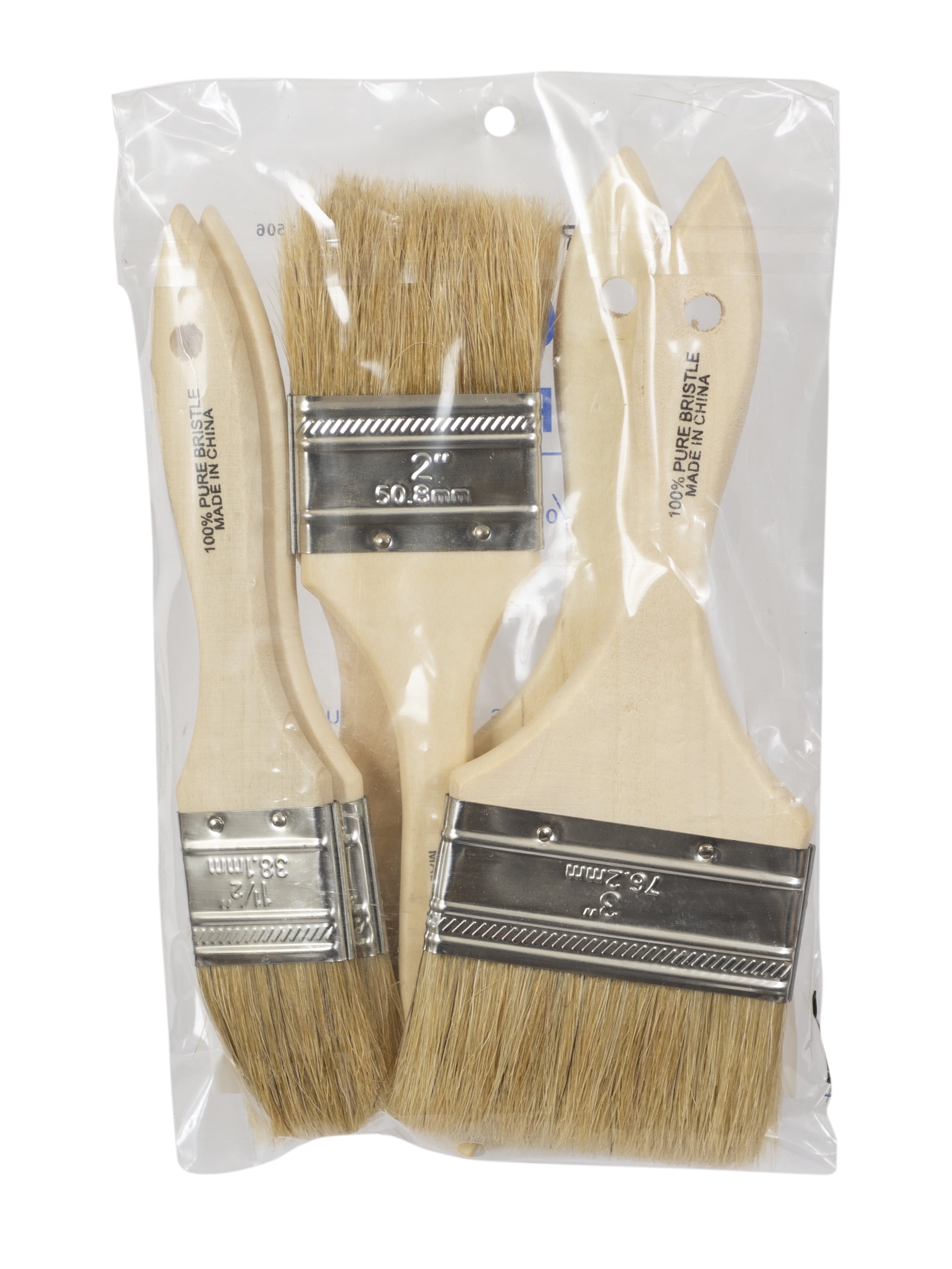 Linzer Natural Bristle Chip Paint Brush Set, 6 Piece