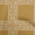 thumbnail image 1 of oneOone Georgette Viscose Dark Mustard Fabric Geometric Fabric For Sewing Printed Craft Fabric By The Yard 42 Inch Wide, 1 of 4