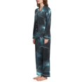 thumbnail image 2 of FORMRS Womens Pajama Set Long Sleeve Top and Pants with Pockets Soft Comfy Lounge Sleepwear, Sizes S-2XL, Lightning Pattern, 2 of 7