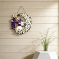 thumbnail image 5 of Zephyrn He is Risen Easter Decoration Wood Door Wall Signs, Wooden Wreaths Front Door Sign Cross Sign Christian Jesus Crafts for Spring Party Porch Wall Decor, 5 of 8