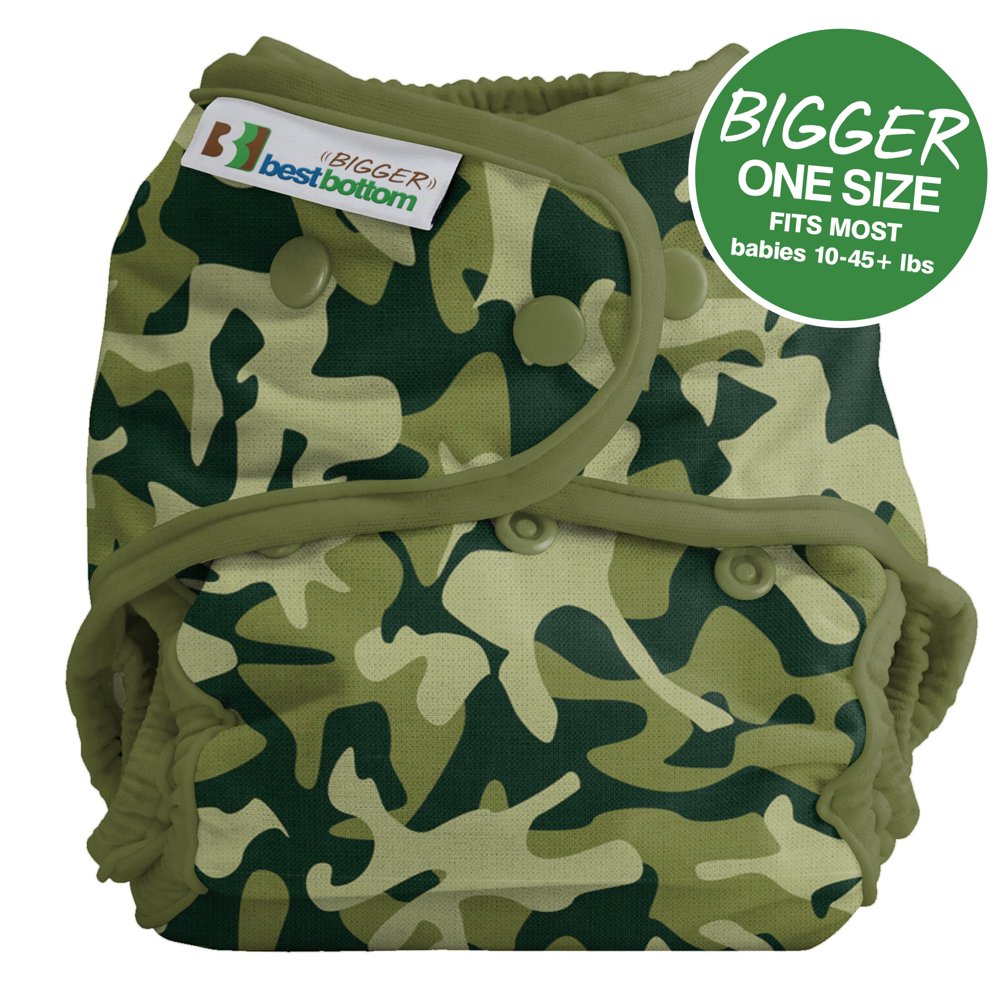 Bigger Best Bottom Diaper, Camo