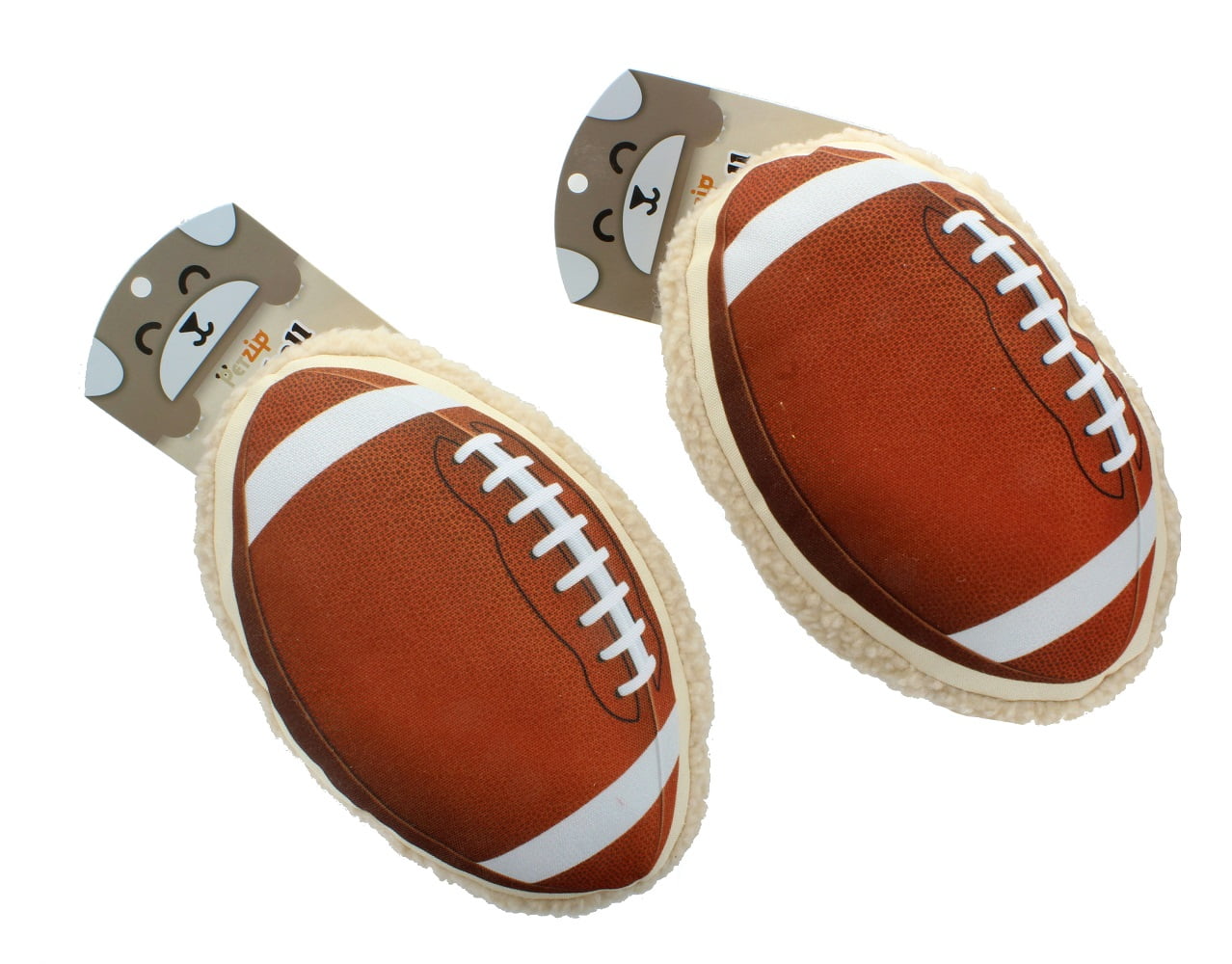 Lot of 2 Petzip Touchdown Football Dog Toy With Squeaker