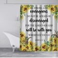 thumbnail image 3 of Farmhouse Shower Curtain, Inspirational Quotes Pheasant Tails Feather Country Sunflower Yellow Floral Green Leaves Rustic Bathroom Decor, Waterproof Fabric Shower Curtain Set, 72 X 72 Inch, 3 of 5