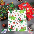 thumbnail image 5 of HOWAF Christmas Wrapping Paper Sheets, 8pcs DIY Recyclable Christmas Dino Gifts Wrapping Paper Xmas Parcel Papers, Xmas Gift Wrap Supplies Birthday Festival Party Favours Dinosaur, 27.6x19.7inch, 5 of 7