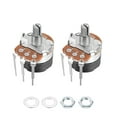 thumbnail image 5 of Uxcell WH138 100K Ohm Variable Resistors Single Rotary Carbon Film Potentiometer 2pack, 5 of 5