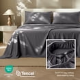 thumbnail image 3 of Bare Home TENCEL™ Sheet Set - Lyocell derived from Eucalyptus - Twin XL, Forged Iron Gray, 3 of 9