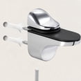 thumbnail image 4 of Uxcell Wall Mount Zinc Alloy Glass Shelf Clamp Bracket Chrome 2 Pack, 4 of 5