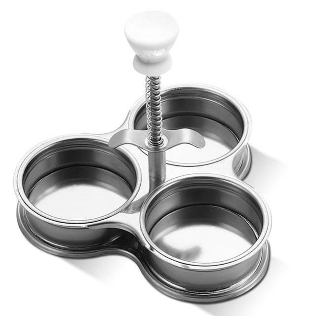 Recubrimiento antiadherente Cazador furtivo de huevos de liberación rápida Vaporizador de alimentos de caza furtiva 3 tazas Máquina de desayuno Cocina Utensilios de cocina para microondas No poroso seitruly HA009294-02
