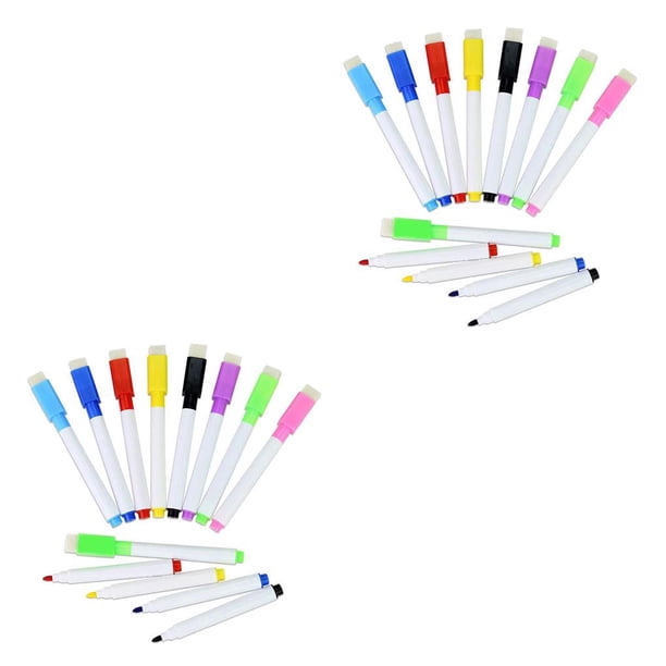 Methold White Board Stationery Greasy Professional Dry Tools Pens Marking Markers Practical Painting Drawing Office Home Erase Baby 2piezas