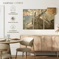 thumbnail image 4 of Elephant Stock Vintage Plane Wall Art - Horizontal Multi Panel Canvas - Living Room Wall Decor - Transportation Multi Panel - Brown And Beige Decor - 23" x 14", 4 of 4