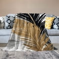 thumbnail image 2 of Chilfamy Feather Marble Design Throw Blanket for Couch Sofa Bed All Seasons Super Soft Flannel Blanket Travel Camping Lightweight Anti-Pilling Wrinkle-Resistant Gift 60x80in, 2 of 6