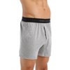 Men's Perry Ellis 783145 Trim 100% Pure Cotton Boxer (Heather Grey S)