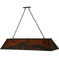 thumbnail image 4 of Meyda Tiffany 136601 Long Mountain Range 9 Light 61" Wide Linear Pendant - Bronze, 4 of 5