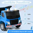thumbnail image 3 of OLAKIDS Ride on Car, 6V Recycling Garbage Truck Electric Vehicle with Music, Horn, Warning Lights, Recycling Accessories Included, Toddlers Battery Powered Trash Toy for Boys Girls (Blue), 3 of 10