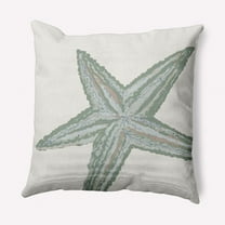 E by Design Large Starfish Nautical Indoor/Outdoor Throw Pillow