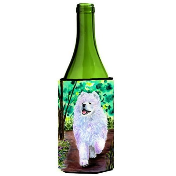 Samoyed Wine bottle sleeve Hugger 24 oz.