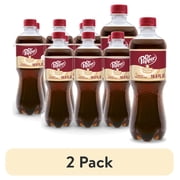 (2 pack) Dr Pepper & Cream Soda Pop, 16.9 fl oz, 6 Pack Bottles