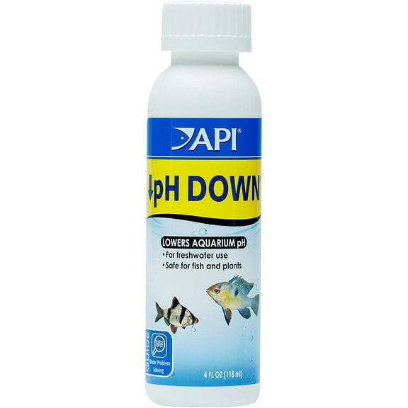 API pH Down Lowers Aquarium pH for Freshwater Aquariums [Aquarium pH Treatments, Aquarium Supplies] 24 oz (6 x 4 oz)