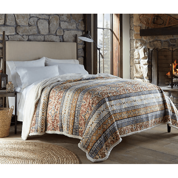 Plush Sherpa Blanket, Queen