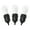 Warm White, variant on Vickerman 12 Warm White Transparent S14 LED Christmas Light Set, Black Wire