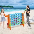 thumbnail image 4 of Set Conecta 4 Gigante Costway para Niños y Adultos Juego de Exterior con Canasta y Juego de Lanzamiento de Anillos 42 Piezas Naranja, 4 of 10