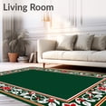 thumbnail image 2 of ODIKA 2'x3' Machine Washable Non-Slip Area Rug, Festive Holiday Welcome Entryway Decoration With Joyful Seasonal High Traffic Rug, Green, 734734, 2 of 7
