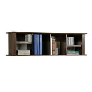 Prepac Espresso Wall Shelf: Wall Mounted Desk Hutch - Ideal Floating Shelves for Wall, Perfect Wall Shelves for Storage, Transformative Desk Hutch & Shelves for Wall Storage.