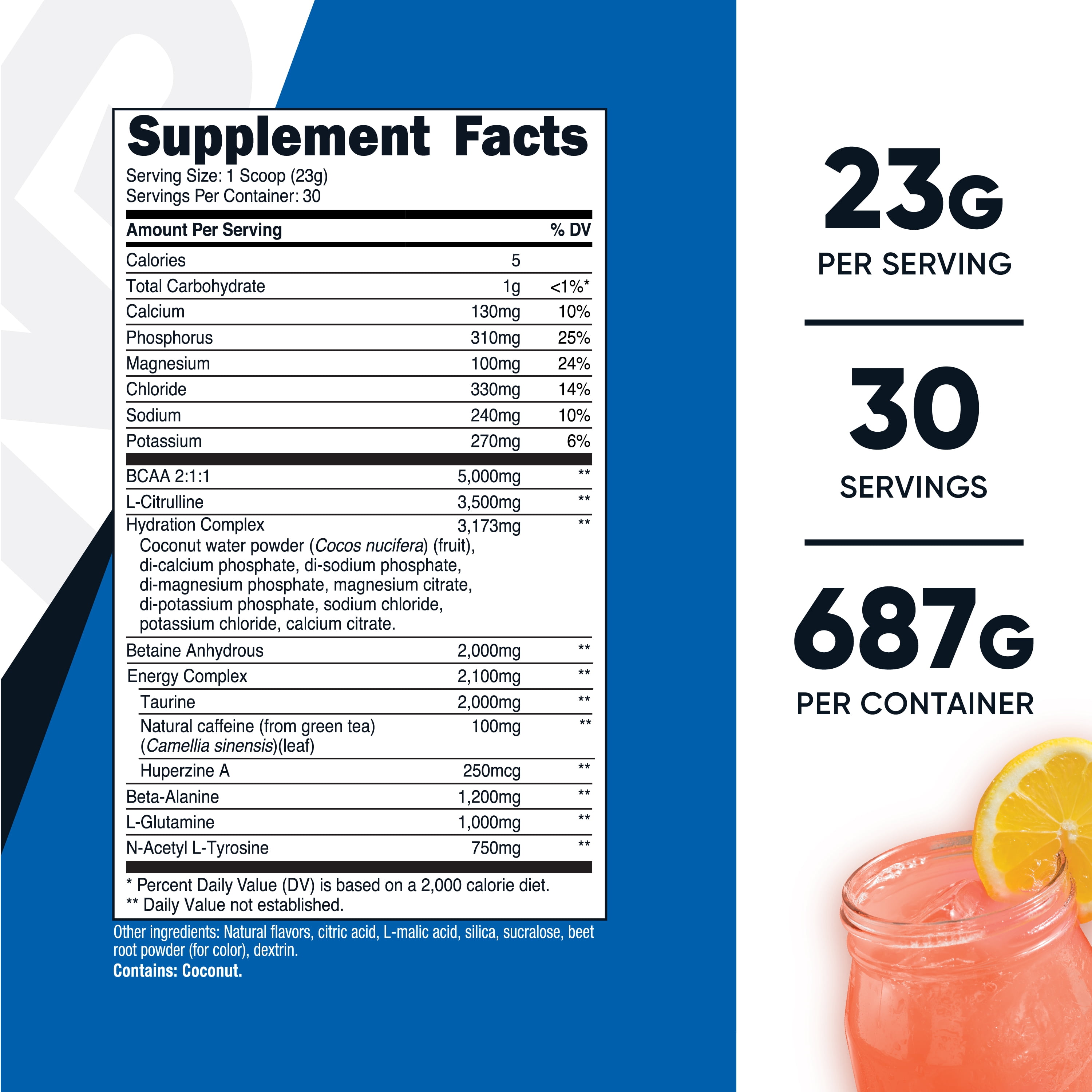 Nutricost Intra-Workout Powder (Pink Lemonade) 30 Servings - Workout Complex, Non-GMO Supplement