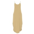 thumbnail image 7 of gakvbuo Summer Tank Dress For Women Maxi Dress Sundress Women Casual Solid Color Summer Spring V-Neck Sleeveless Dress Pocket, 7 of 7