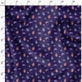 thumbnail image 3 of Soimoi Tissu Georgette Poly Bleu Tissu Imprimé Insectes 1 Yard 42 Pouces de Large, 3 of 6