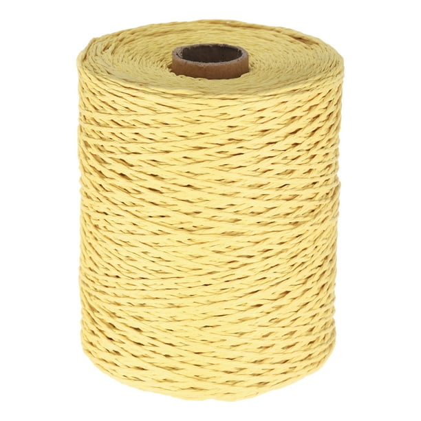 Uxcell Cinta de Rafía de 328 Yardas, Cinta de Rafía de 2mm para Envolver Regalos, Proyectos de Bricolaje, Decoración de Ramo de Flores, Beige