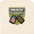 thumbnail image 4 of Inktastic Proud Military Goddaughter Girls Toddler T-Shirt, 4 of 5