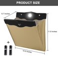 thumbnail image 2 of Garbage Bag For Car, Multipurpose Hanging Car Trash Bags With Smart Led, Waterproof Trash Can For Car Back Seat With 30 Pcs Disposable Garbage Bags, B, 2 of 5